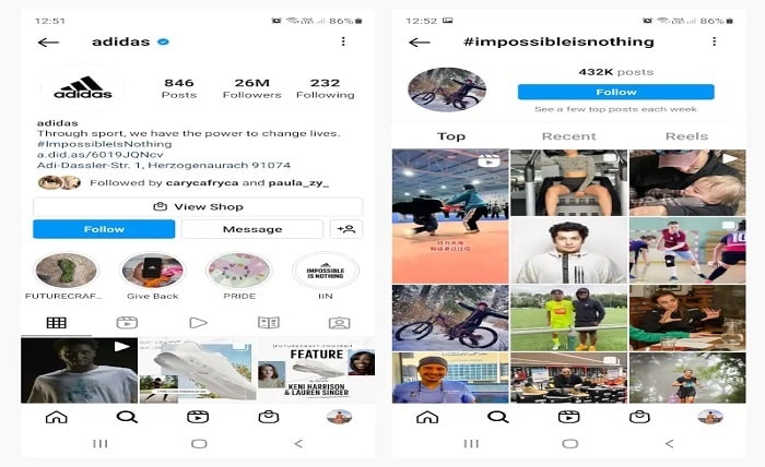 instagram trends hashtags 2021