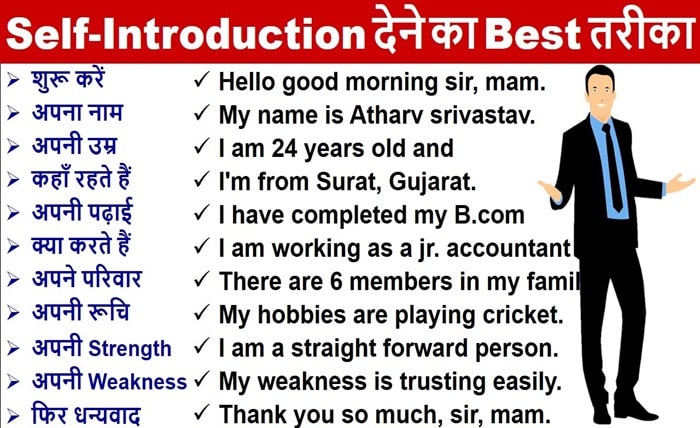 self introduction kaise de in english